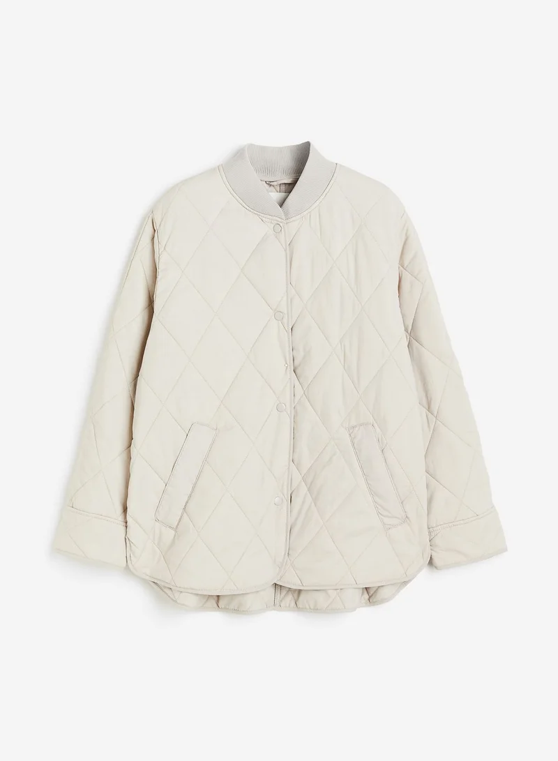 H&M Quilted Button Down Jacket