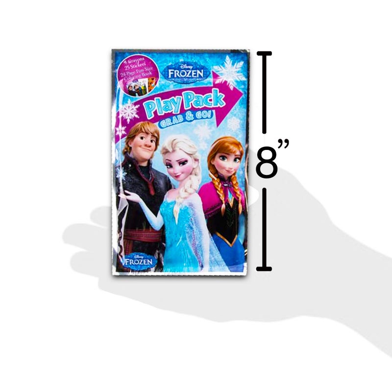 Bendon Set of 15 Full-Size Kids Play Packs Fun Party Favors Coloring Book Crayons Stickers (Disney Frozen) - Image 2