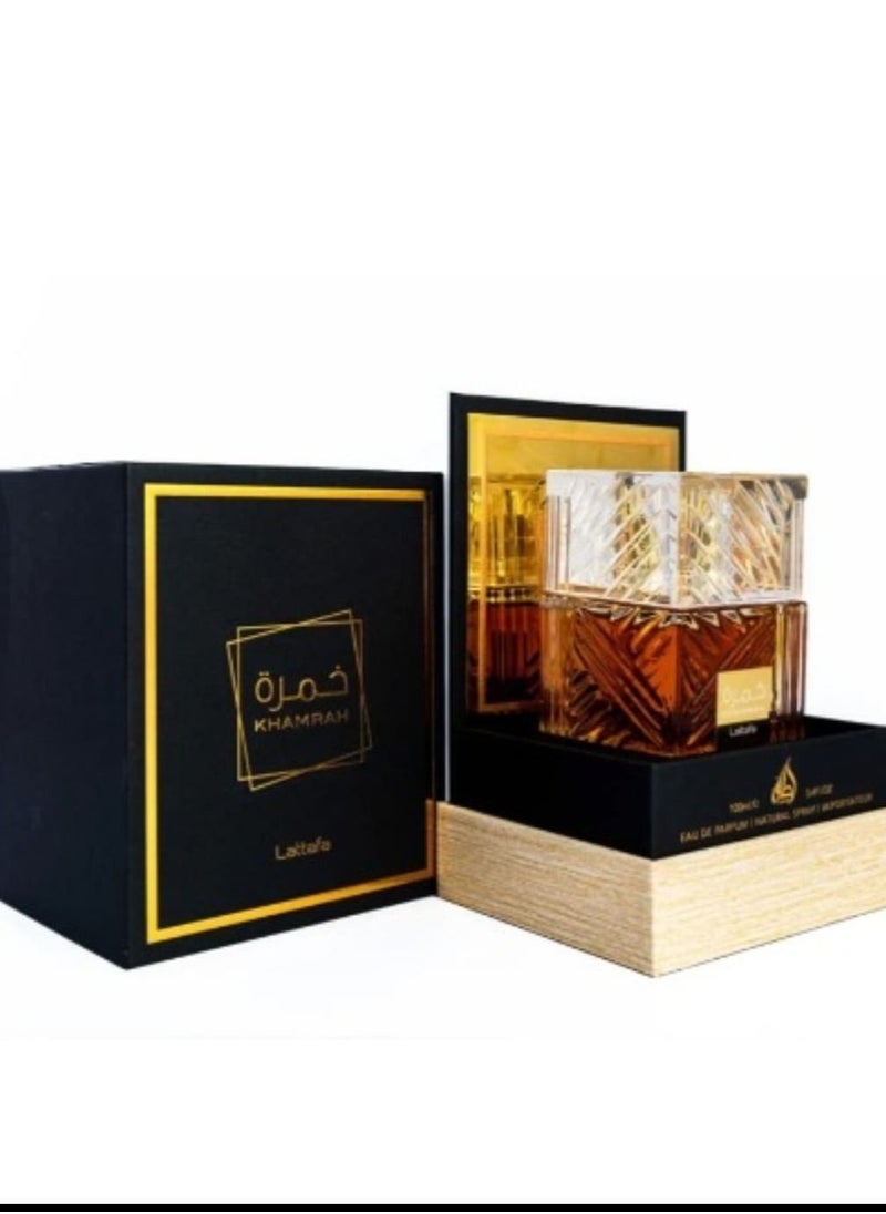 Lattafa KHAMRAH EAU DE PERFUME 100ML  - Image 4