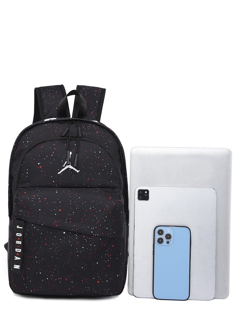 Jordans - 【School season】 Printed Large Capacity Zipper Backpack School Bag Student Backpack Classic Backpack Laptop Backpack Colorful Backpack - Image 1