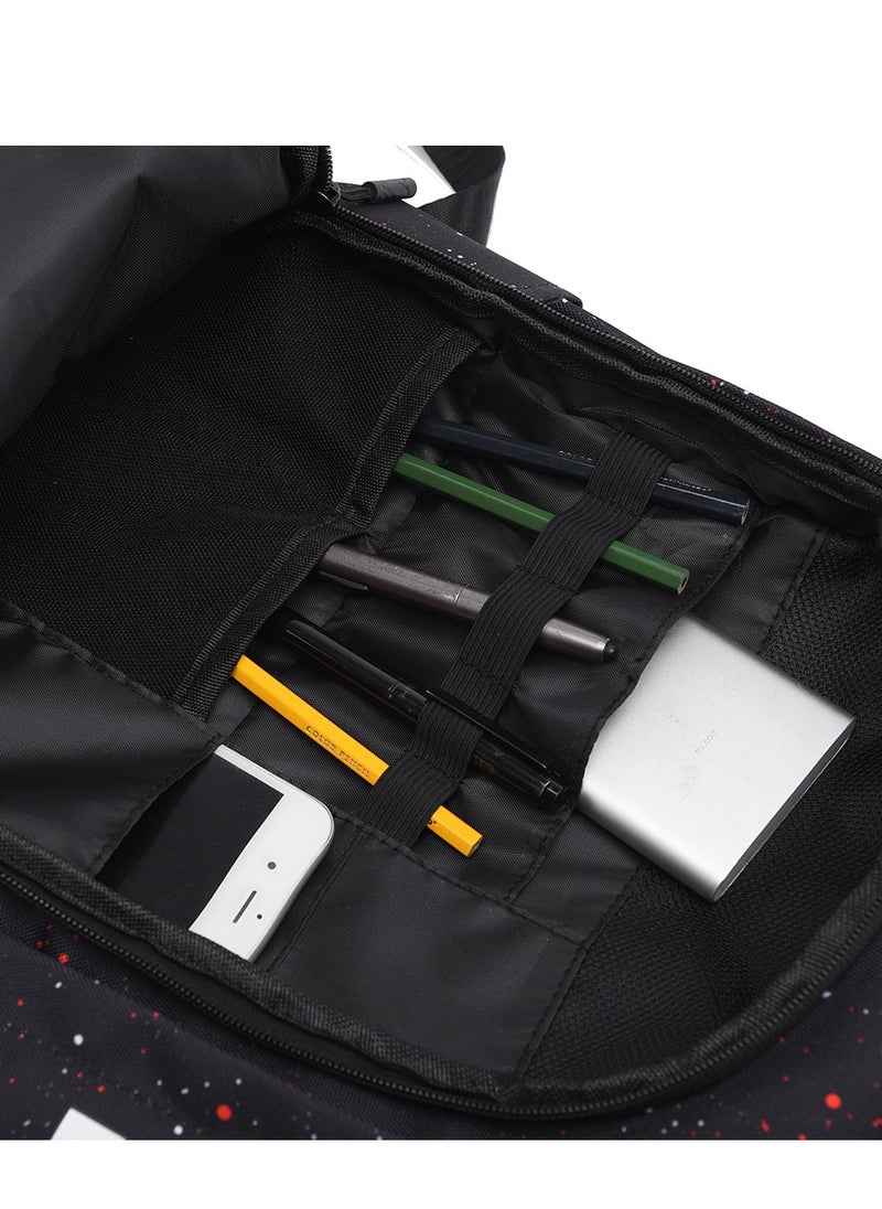 Jordans - 【School season】 Printed Large Capacity Zipper Backpack School Bag Student Backpack Classic Backpack Laptop Backpack Colorful Backpack - Image 1