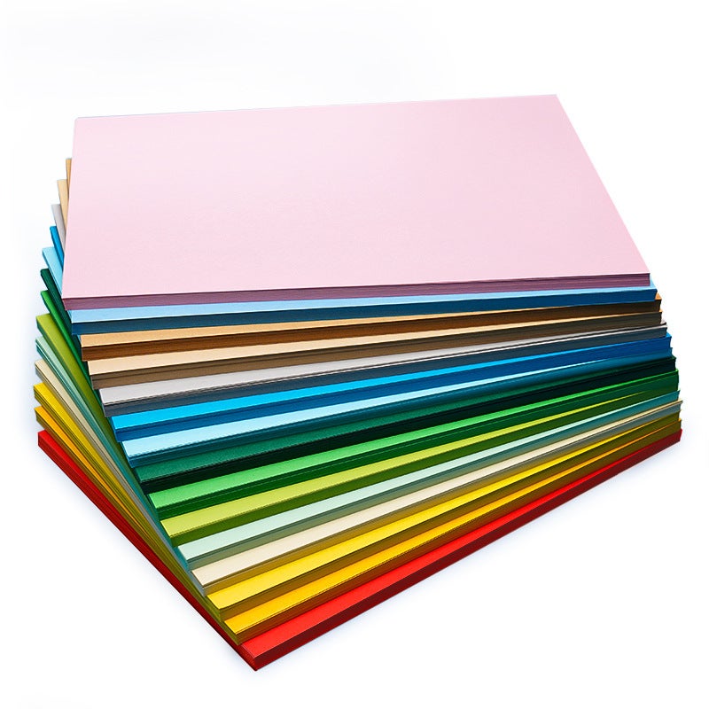 Yuan Hao Kindergarten Handmade Background Color Paper White Black Green Blue Pink 230G Color A4 Hard Cardboard - Image 4