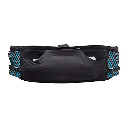 Nathan Running Belt Pinnacle Hydration Waistbelt/WaistPack. Includes Soft Flask, Storage, Zipper Pocket. For Running, Hiking Fanny Pack. No Bounce! (L/XL, Black/Blue) - Image 2