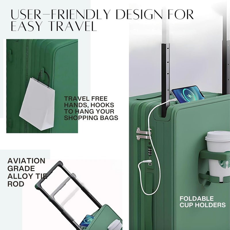 TEREPLUS® 20" Carry-on Luggage with USB Charging - Image 3
