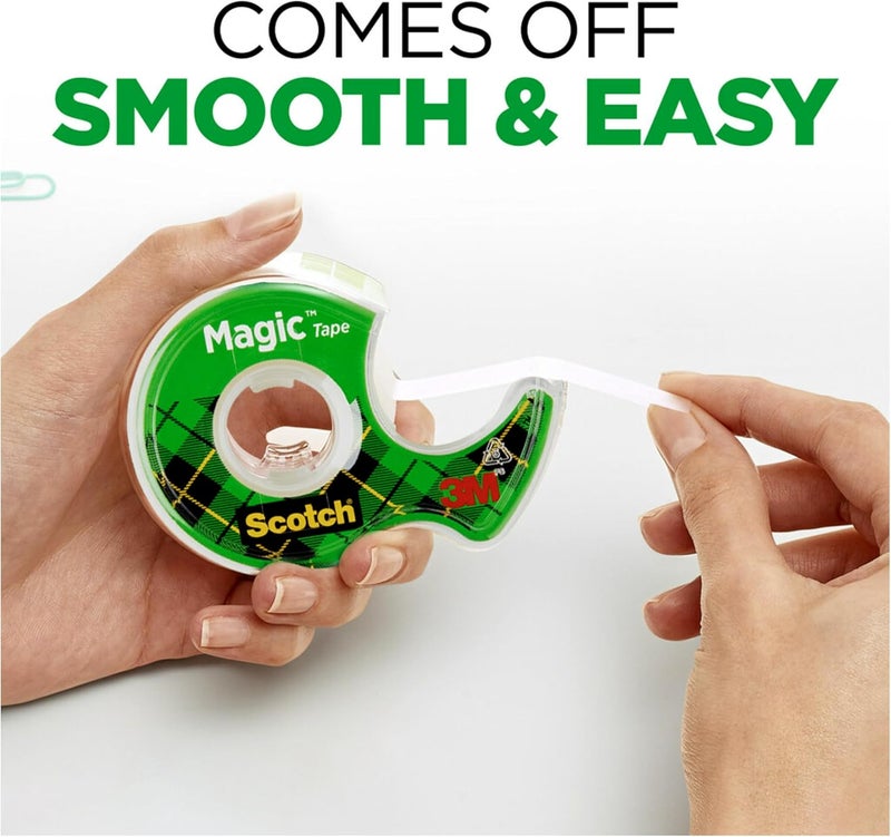 Scotch  Magic Tape, 3 Rolls, Numerous Applications, Invisible, Engineered For Repairing, 3/4 X 300 Inches, Dispensed (3105) - Image 4