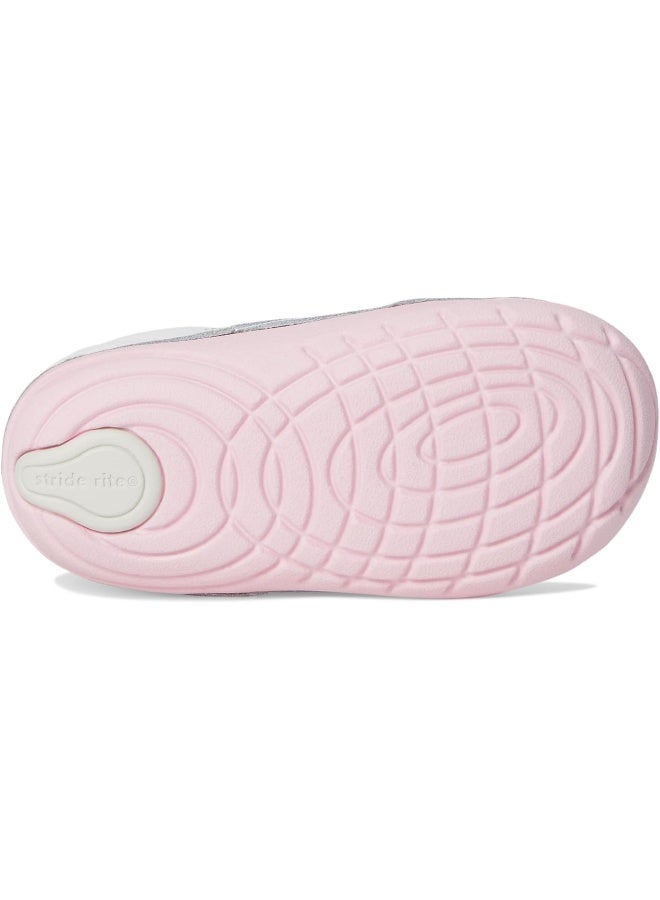 Stride Rite girls Soft Motion Adalyn First Walker Shoe, White/Silver, 3.5 X-Wide Infant US - Image 4