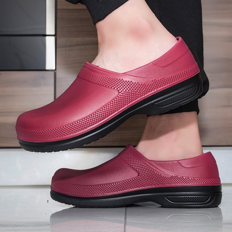 Waterproof Chef Shoes Women'S Kitchen Special Work Shoes Men'S Canteen Kitchen Oil-Proof Non-Slip Shoes Water Shoes Rubber Shoes - Image 2