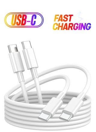 2 Pack Fast Charging 3M Long USB-C to USBC Power Cord for MacBook Pro Air/2020/2019/2018/2017/2016/IPad Air 4/5/iPad Pro 12.9/11 Type c - pzsku/Z3A44BC9F4B092B9C09DAZ/45/_/1738266902/5131965b-37a9-49ad-84ed-cded959faa42