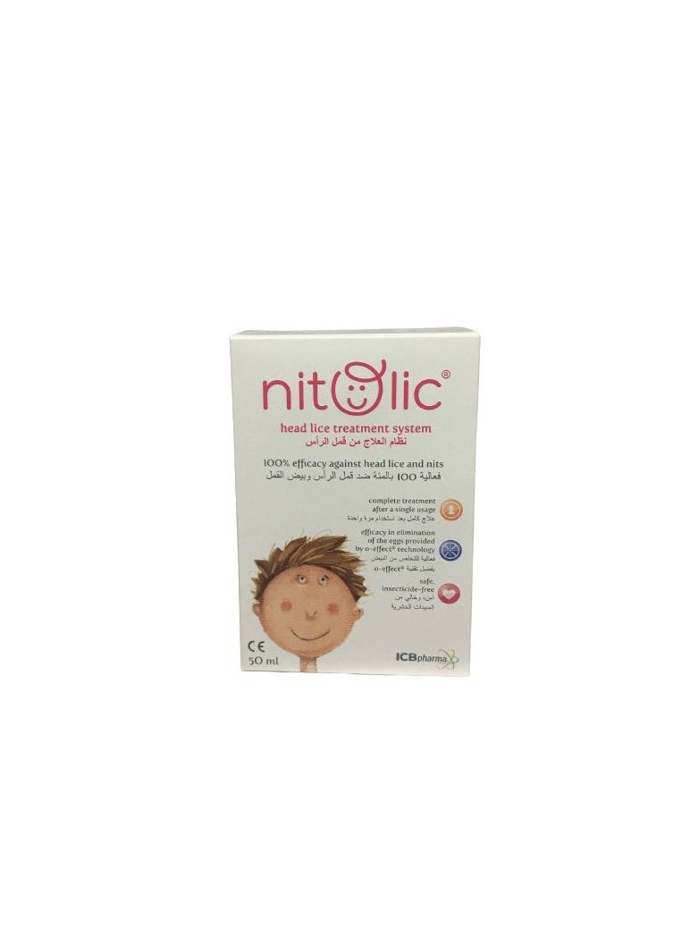 Nitolic head lice treatment system, 50ml  - Image 1