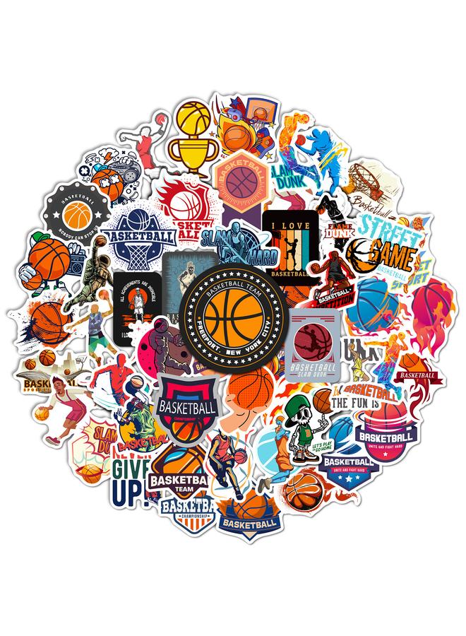 Bluejw 50 Graffiti Basketball Stickers American New Sports NBA Basketball Star Stickers - Image 1