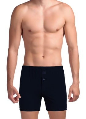 The Don Traditional Long Leg Men's Boxer Navy Blue Color 