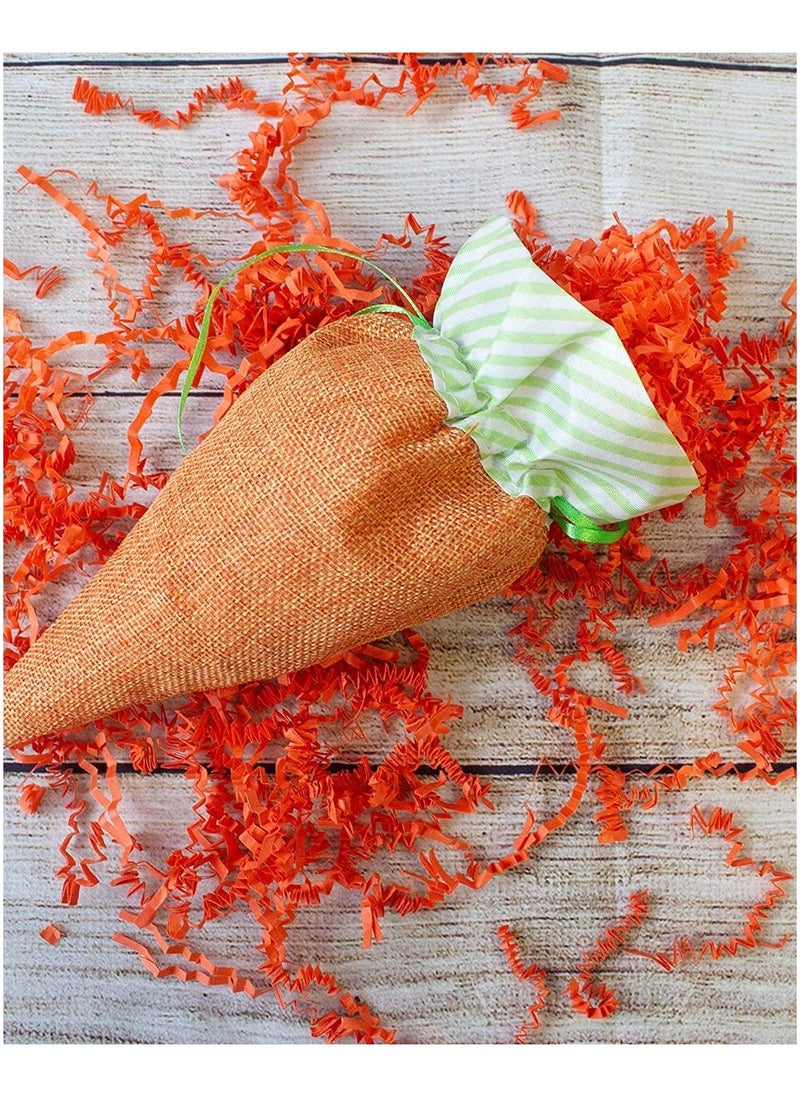 مارك Crinkle Cut Shredded Paper Filler for Gift Wrapping Hamper/Basket Filling, Packing Supplies (Orange)  - Image 5