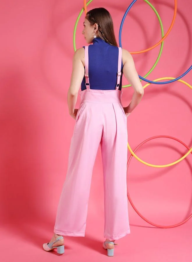 Freehand Women Regular Fit Solid High-Rise Pleated Pants