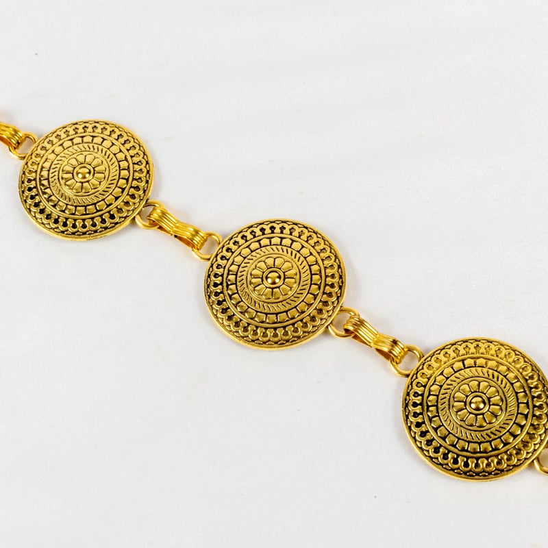 ذا بلاك بيرل اكسسوريز حزام معدن حريمي ذهبي - Image 3