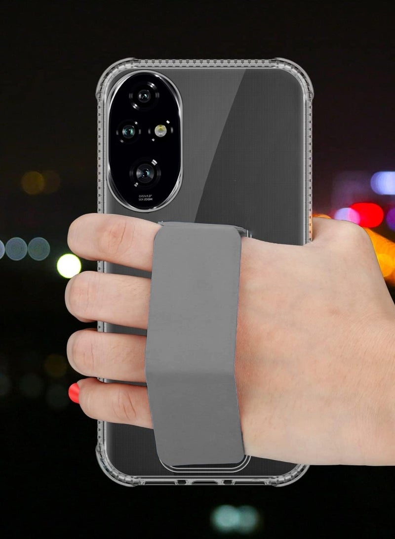 Wtech Honor 200 Pro 5G 2024 TPU Hand Grip Air Pillow Case Cover - Clear/Grey - Image 2