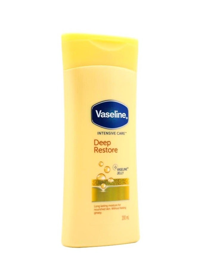 Vaseline Intensive Care Deep Restore Body Lotion 200ml | New & Latest Formula | Long-Lasting Moisture & Nourishment | With Vaseline Jelly | Non-Greasy | Unisex - Image 2