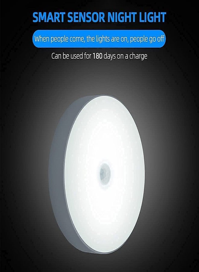 EVALUEMART USB Rechargeable Operated LED Motion Sensor Wireless Wall Night Light (White Light) Stick Lamp Night Light for Entrance, Hallway, Basement, Garage, Bathroom, Closet, Pack of 1 - Image 4
