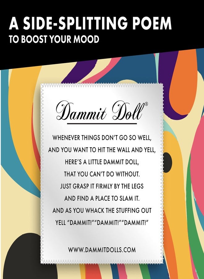 Dammit Doll - Funny Stress Relief Gag Gift, Random Color - for Anger & Frustration Relief - White Elephant or Emotional Support Doll for Adults & Women - 4 Count - Image 2