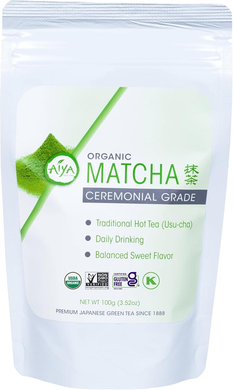 Aiya Organic Ceremonial Matcha Tea - 100g - Image 1