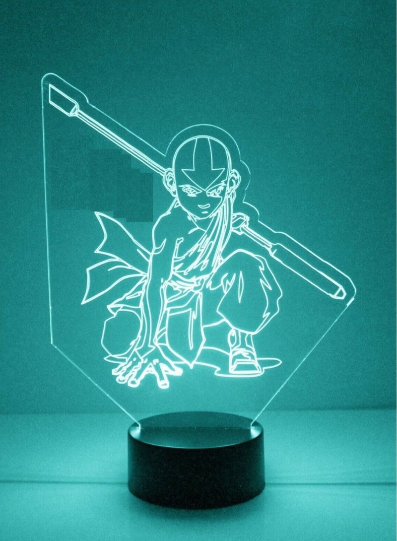 althiqahkey Aang Avatar the Last Airbender LED Night Light Lamp with Remote Control - Image 2