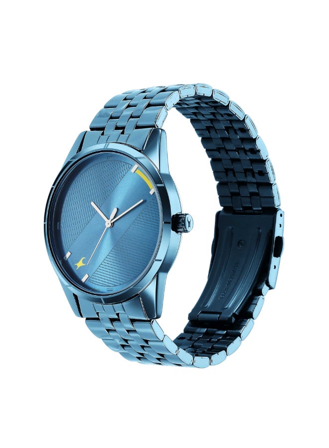 fastrack ساعة فاستراك ستانرز 3.0 أنالوج بمينا زرقاء للرجال - 3277QM01، أزرق - Image 3