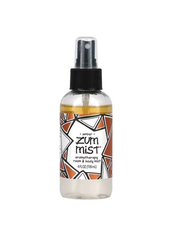 ZUM ZUM, Zum Mist, Aromatherapy Room & Body Mist, Amber, 4 fl oz (118 ml) 