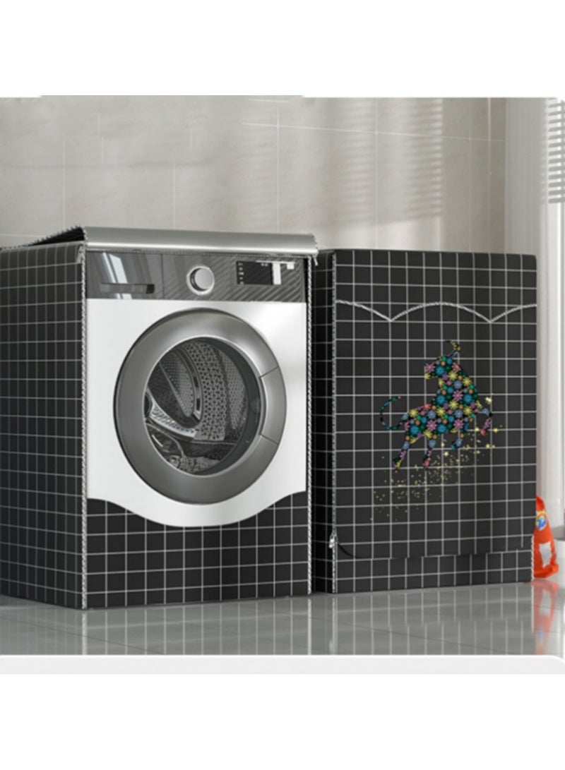 EBMINI Washing Machine Cover Cloth Waterproof Sunscreen Dustproof Cover 
