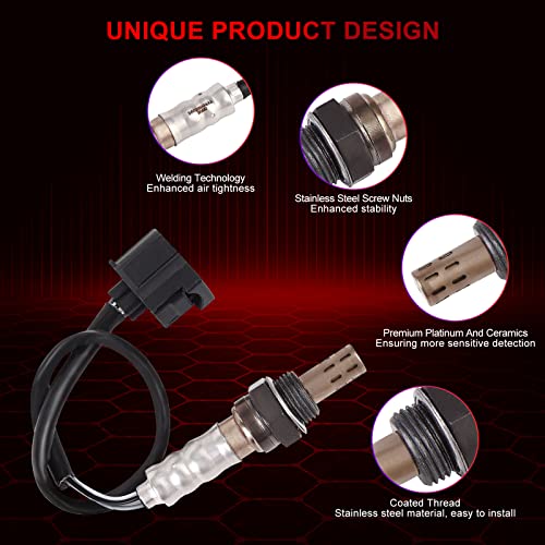 FIREMOTOO O2 Oxygen Sensor Set for 4 Upstream & Downstream 56028994AA Replacement for Dodge Durango Dakota Neon for Ram 1500 2500 3500 Van for Jeep Wangler Grand Cherokee Liberty TJ 2001-2004 - Image 2