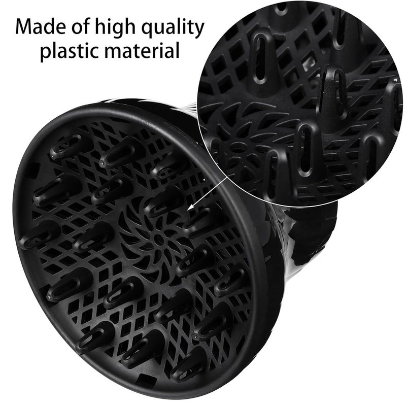 OSALADI Hair Diffuser Blow Dryer Cover Black Salon Hair Blower Accessory for Curl Definition and Volumizing Styling - Image 3