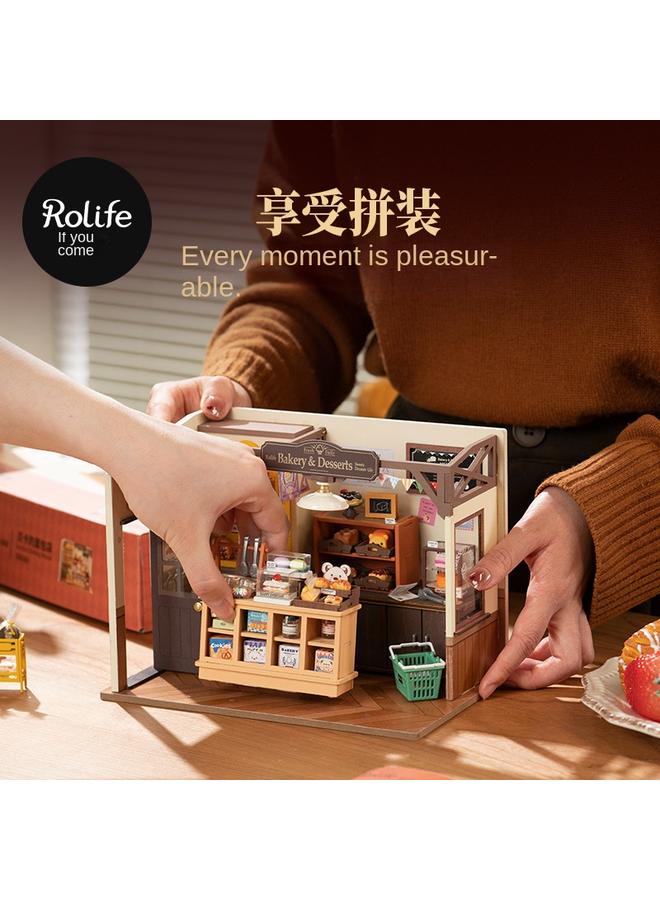 Bluejw If You Come To Becca's Bakery Hand-assembled Diy Cabin Art House Three-dimensional Architectural Model For Girlfriend Gifts - Image 5