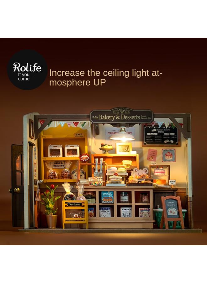 Bluejw If You Come To Becca's Bakery Hand-assembled Diy Cabin Art House Three-dimensional Architectural Model For Girlfriend Gifts - Image 3