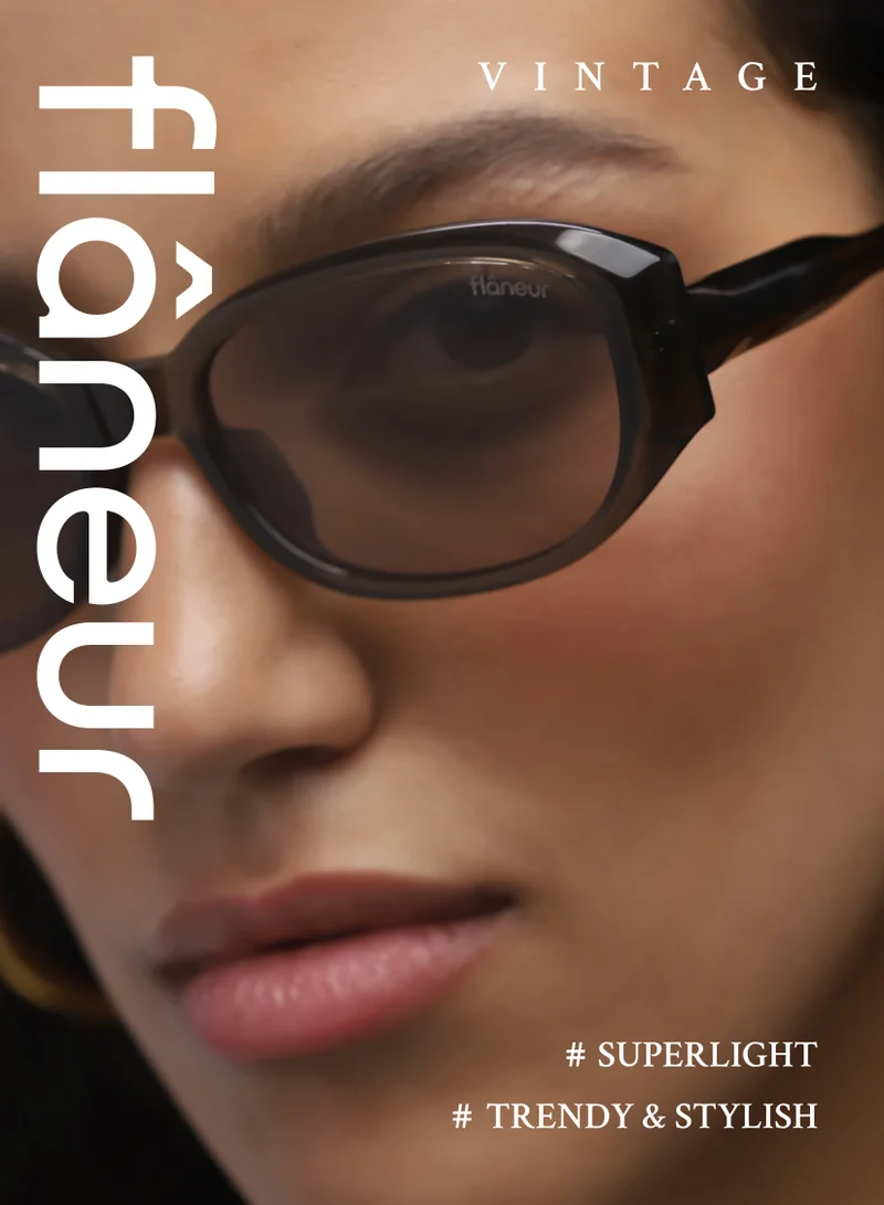 flâneur Retro Vintage 70s Sunglasses For Women and Men Beige