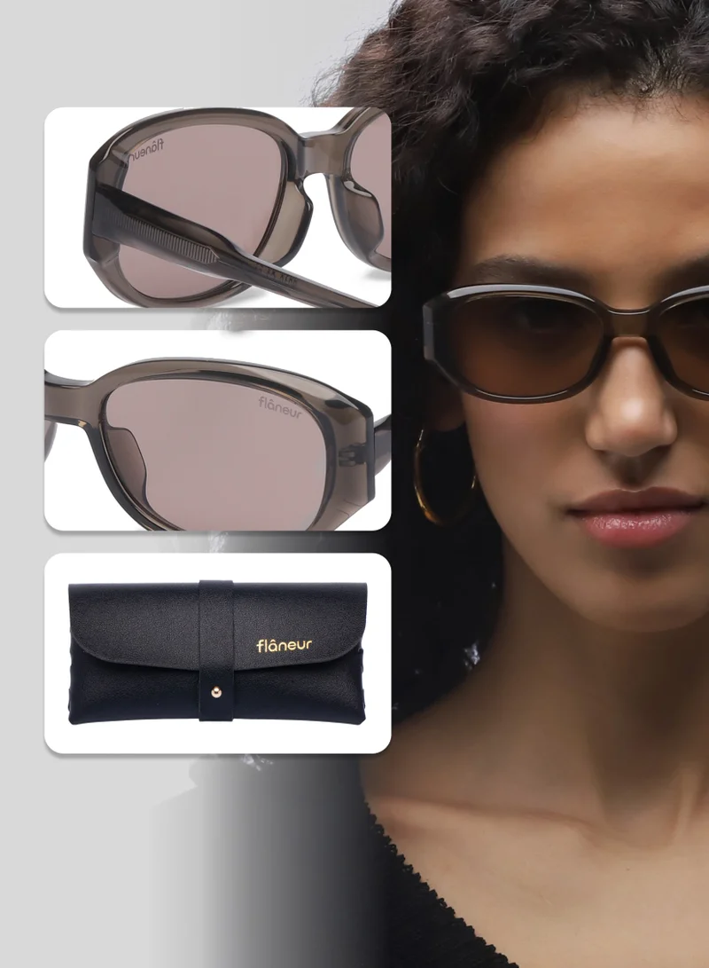 flâneur Retro Vintage 70s Sunglasses For Women and Men Beige