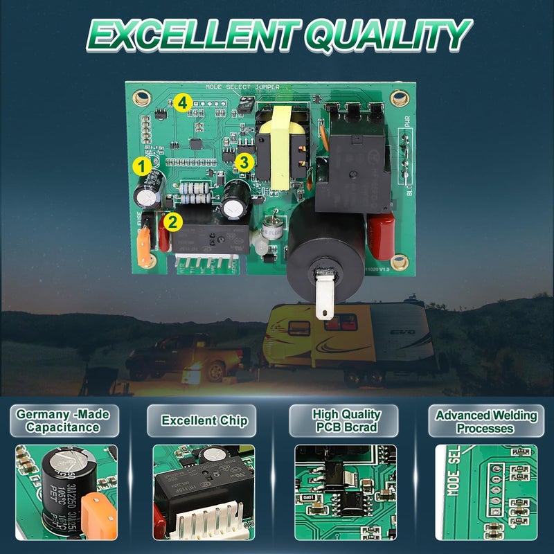Fexhull Fan 50 Plus PINS Universal Ignitor Board with Fan Control for 12V DC RV and Camper Furnaces - Image 4