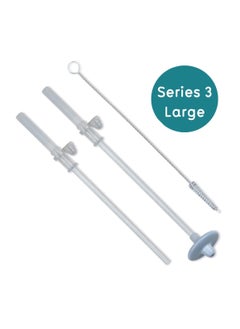 Tippy Up Cups - Replacement Straws Plus Brush Set - Series 3, Large