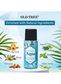 Old Tree Aqua Bath Gel Toiletries Kit 20Ml (Set Of 100 Pcs) Travel Size Bath Gel For Body Wash Hotel Guest House Hotel Amenities And Accessories  - Image 5