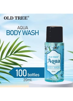 Old Tree Aqua Bath Gel Toiletries Kit 20Ml (Set Of 100 Pcs) Travel Size Bath Gel For Body Wash Hotel Guest House Hotel Amenities And Accessories  - Image 3