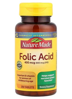 Nature Made Folic Acid, 400 mcg, 250 Tablets  - Image 1