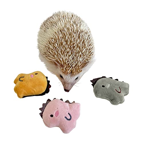 Ymid Select 3 Pcs Cute Small Animal Accessories Toys Dinosaur for Hedgehog Supplies Guinea Pig Hamsters Small Pet Toy Gift Photo Shoot Cage Accessory - Image 1