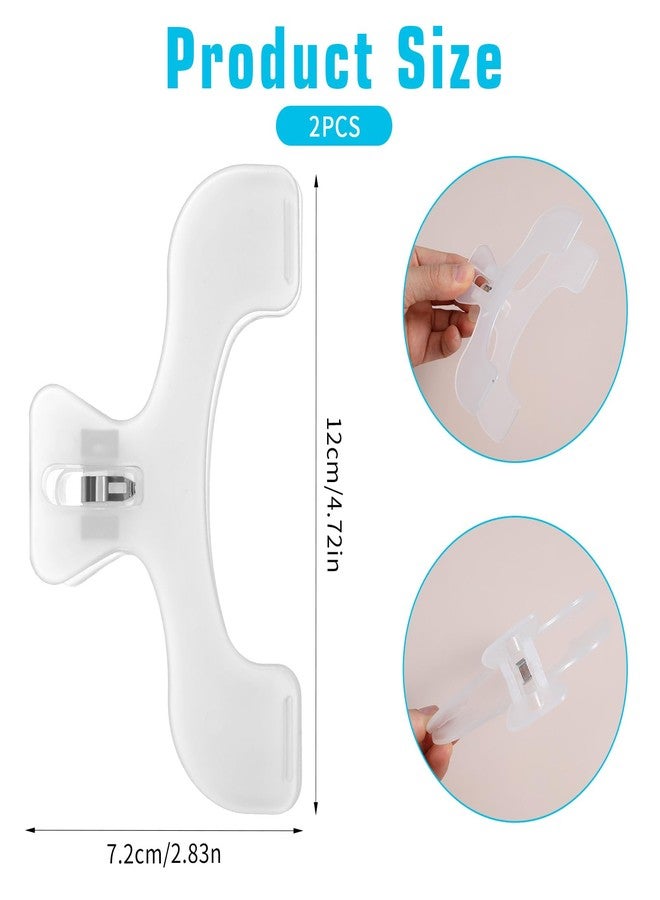 Tyqour 2Pcs Transparent Book Page Holders for Reading, Book Clip Bookmark, Books Opener Holder Convenient for Reading Teaching and Fixing Manuscripts Music Books, Page Marker Clips Suitable for Teacher - Image 2