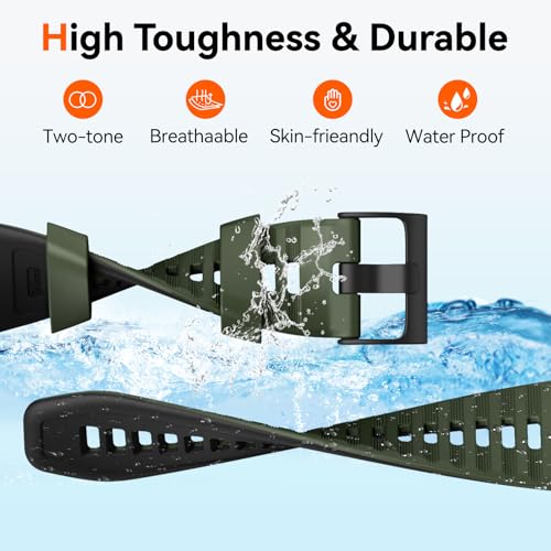 MYSNBKN Compatible with Suunto 9 Baro Band 24mm Width Soft Watch Straps Sport Bands Replacement for Suunto 9/Suunto 7/Suunto D5 Smartwatches - Image 2