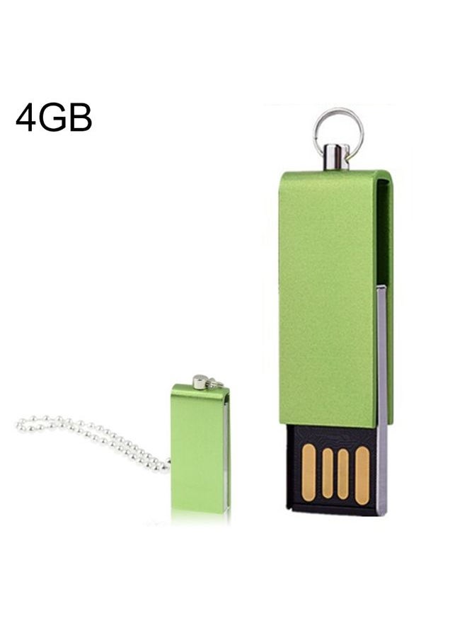 BURAQ Mini Rotatable USB Flash Disk (4GB), Green  - Image 1