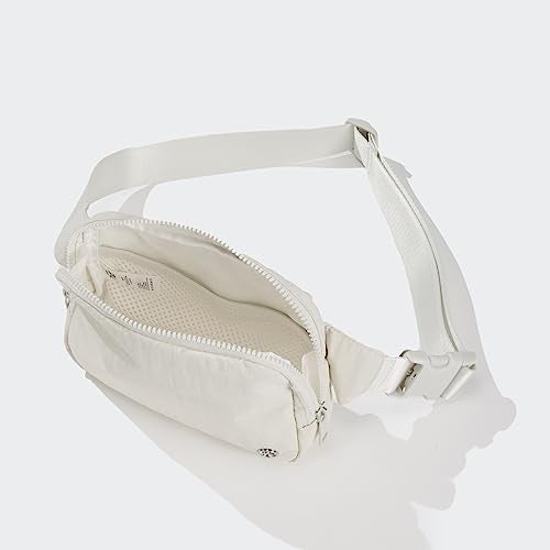 Pander Belt Bag Large 2L, Nylon Fanny Pack Purse for Women and Men with Adjustable Strap, White Opal - Image 5