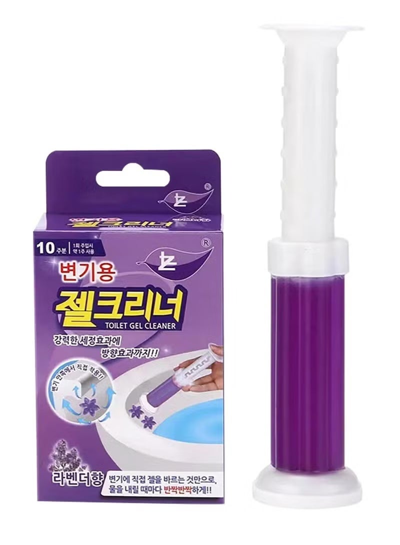 Floral scented toilet gel cleaner, 120ml. A descaler and odor remover for a clean bathroom. Long-lasting freshness. Easy to use. 12 flower gels per bottle. The smell of roses - Image 1