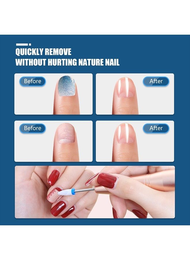 Depvko 19pcs Nail Drill Bits Sets, 3/32 Inch Diamond Cuticle Electric Nail File and Ceramic Acrylic Gel Nail Bit Kit, Acrylic Nail Art Tools, Carbide Cuticle Remover Bits for Manicure Pedicure, Home Salon - Image 4