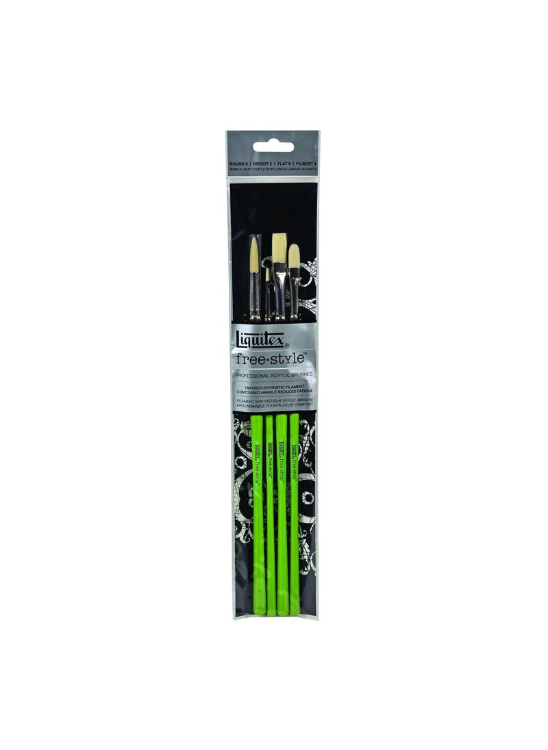 Liquitex - Liquitex Professional Freestyle Traditional Brush 4-Piece Set - Image 1