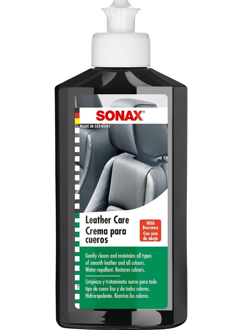 SONAX Leather Care Lotion (500ml) – Premium German Leather Cleaner & Conditioner for Car Interiors & Upholstery - Image 1