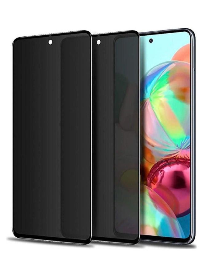Privacy Tempered Glass Screen Protector For Samsung Galaxy A72 Black-Clear