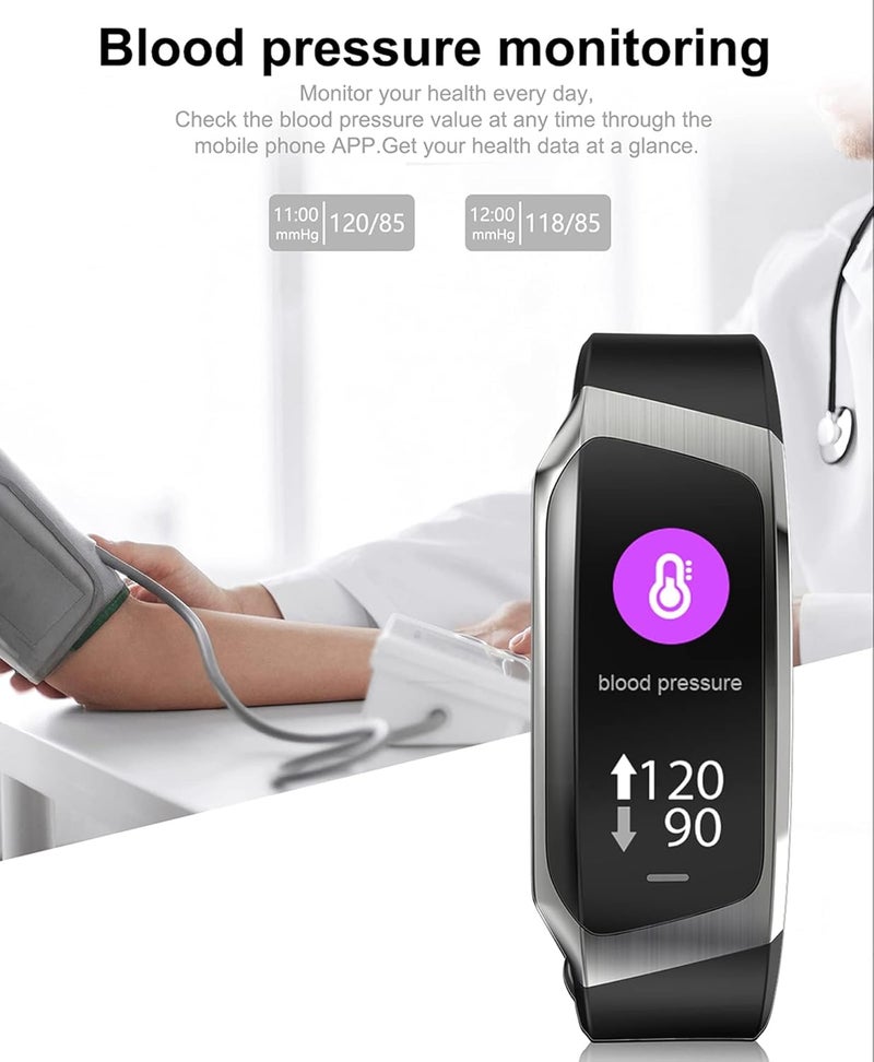 KASTWAVE Smart Watch Fitness Tracker With Blood Pressure, Heart Rate Sleep Monitor, IP67 Waterproof, Calorie Counter, Pedometer Activity Trackers for Android iOS Men Women - Image 2