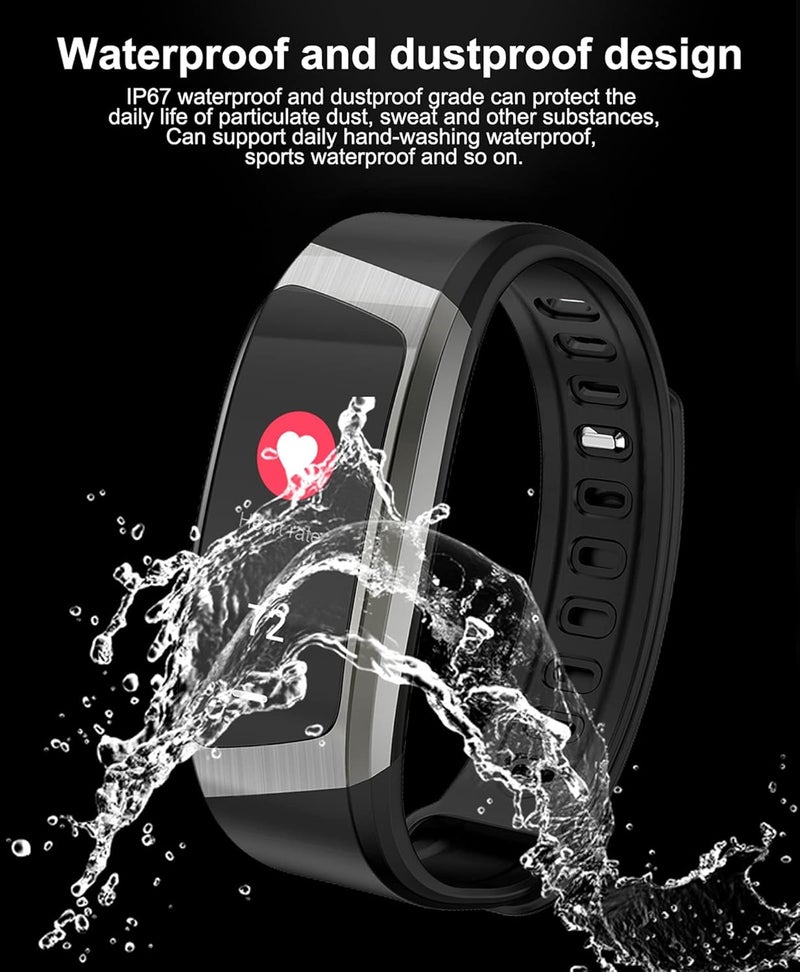 KASTWAVE Smart Watch Fitness Tracker With Blood Pressure, Heart Rate Sleep Monitor, IP67 Waterproof, Calorie Counter, Pedometer Activity Trackers for Android iOS Men Women - Image 4
